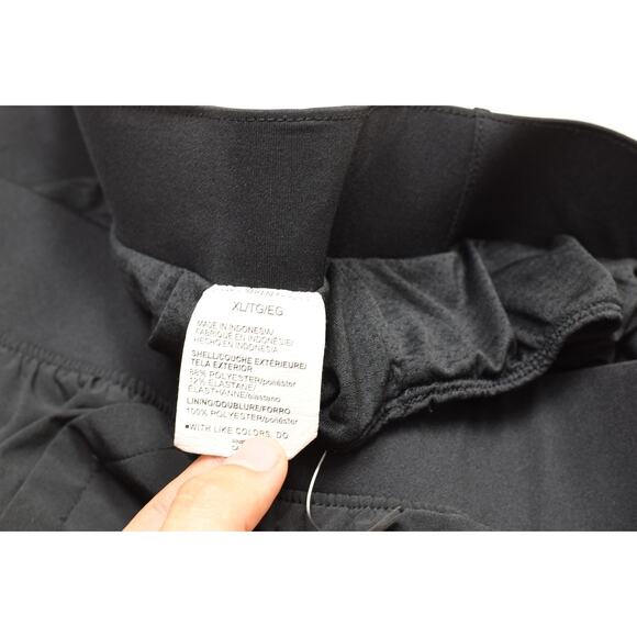 Under Armour Running Athletic Shorts Mens XL Black Fitted Lined Reflective Logo - Picture 1 of 8